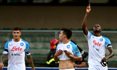 Osimhen scores as Napoli thrash Hellas Verona